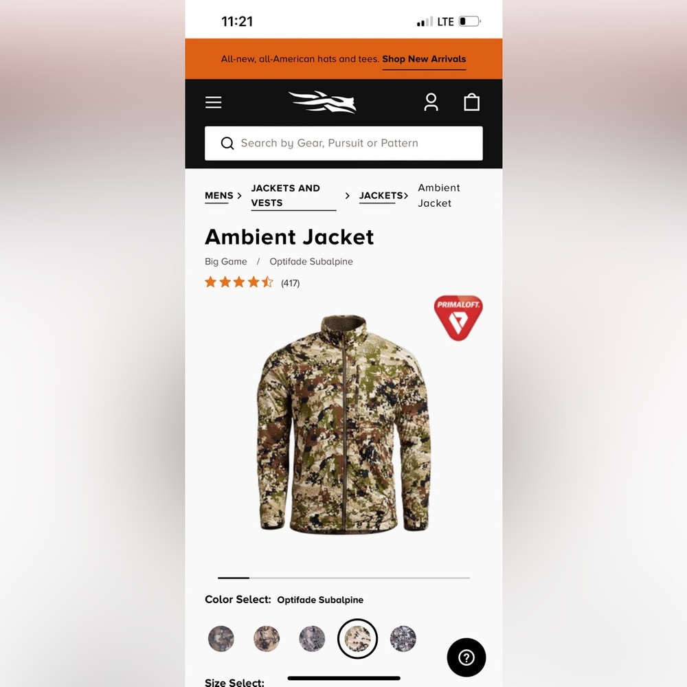 SITKA Ambient Jacket